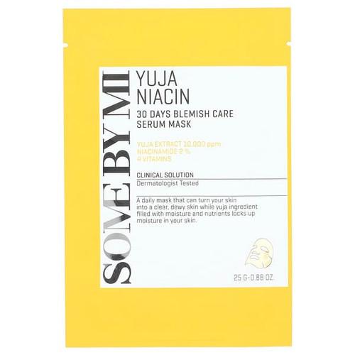 <img alt="3 PACK of SOME BY MI, Yuja Niacin, 30 Day Blemish Care Serum Beauty Mask , 1 Sheet Mask, 0.88 oz (25 g)" title="3 PACK of SOME BY MI, Yuja Niacin, 30 Day Blemish Care Serum Beauty Mask , 1 Sheet Mask, 0.88 oz (25 g),8809647393245"