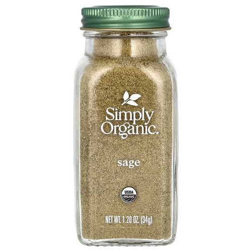<img alt="Simply Organic, Sage, 1.2 oz (34 g)" title="Simply Organic, Sage, 1.2 oz (34 g),089836190789"