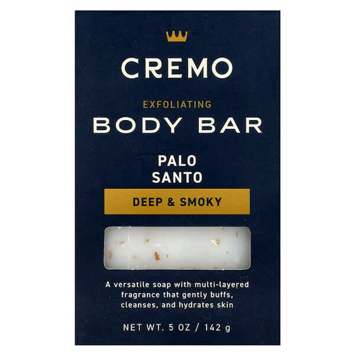 <img alt="Cremo, Exfoliating Body Bar, Palo Santo , 5 oz (142 g)" title="Cremo, Exfoliating Body Bar, Palo Santo , 5 oz (142 g),811847038411"