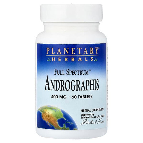 <img alt="Planetary Herbals, Full Spectrum Andrographis, 400 mg, 60 Tablets" title="Planetary Herbals, Full Spectrum Andrographis, 400 mg, 60 Tablets,021078104872"