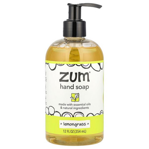 <img alt="ZUM, Hand Soap, Lemongrass, 12 fl oz (354 ml)" title="ZUM, Hand Soap, Lemongrass, 12 fl oz (354 ml),663204440654"