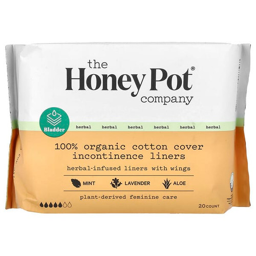 <img alt="The Honey Pot Company, Herbal-Infused Liners With Wings, 20 Count" title="The Honey Pot Company, Herbal-Infused Liners With Wings, 20 Count,851669008797"
