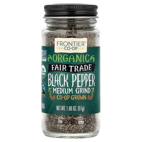 <img alt="Frontier Co-op, Organic Black Pepper, Medium Grind, 1.8 oz (51 g)" title="Frontier Co-op, Organic Black Pepper, Medium Grind, 1.8 oz (51 g),089836194503"