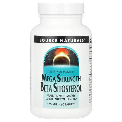 <img alt="Source Naturals, Mega Strength Beta Sitosterol, 60 Tablets" title="Source Naturals, Mega Strength Beta Sitosterol, 60 Tablets,021078014157"
