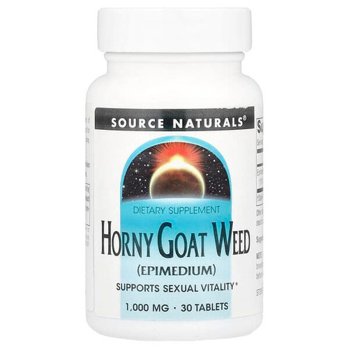 <img alt="Source Naturals, Horny Goat Weed, 1,000 mg, 30 Tablets" title="Source Naturals, Horny Goat Weed, 1,000 mg, 30 Tablets,021078014294"