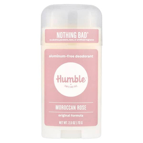 <img alt="Humble Brands, Aluminum-Free Deodorant, Moroccan Rose, 2.5 oz (70 g)" title="Humble Brands, Aluminum-Free Deodorant, Moroccan Rose, 2.5 oz (70 g),858514006595"