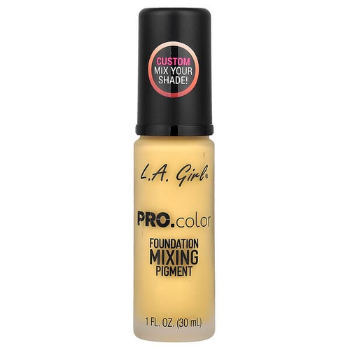 <img alt="L.A. Girl, PRO.color Foundation Mixing Pigment, GLM712 Yellow, 1 fl oz (30 ml)" title="L.A. Girl, PRO.color Foundation Mixing Pigment, GLM712 Yellow, 1 fl oz (30 ml),081555967123"