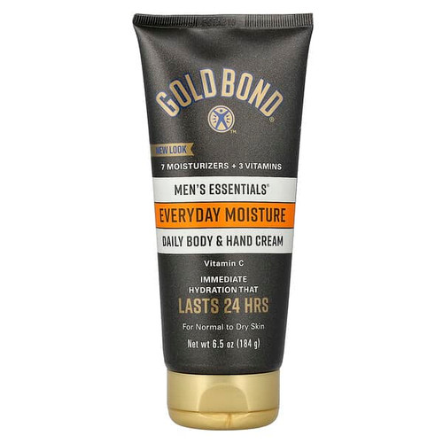 <img alt="Gold Bond, Mens Essentials, Daily Body & Hand Cream, For Normal To Dry Skin, 6.5 oz (184 g)" title="Gold Bond, Mens Essentials, Daily Body & Hand Cream, For Normal To Dry Skin, 6.5 oz (184 g),041167055304"
