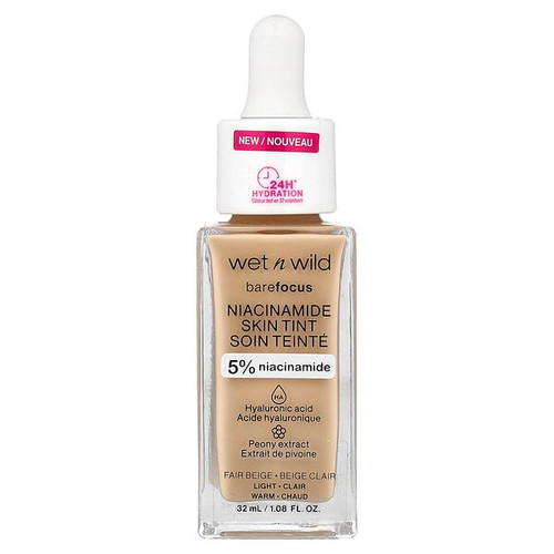 <img alt="wet n wild, Barefocus, Niacinamide Skin Tint, 1116089 Fair Beige, 1.08 fl oz (32 ml)" title="wet n wild, Barefocus, Niacinamide Skin Tint, 1116089 Fair Beige, 1.08 fl oz (32 ml),077802160898"