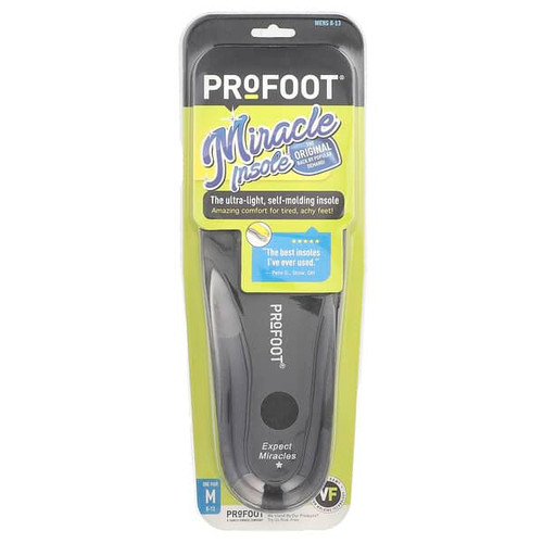 <img alt="Profoot, Miracle Insole, Mens 8-13, 1 Pair" title="Profoot, Miracle Insole, Mens 8-13, 1 Pair,080376220486"