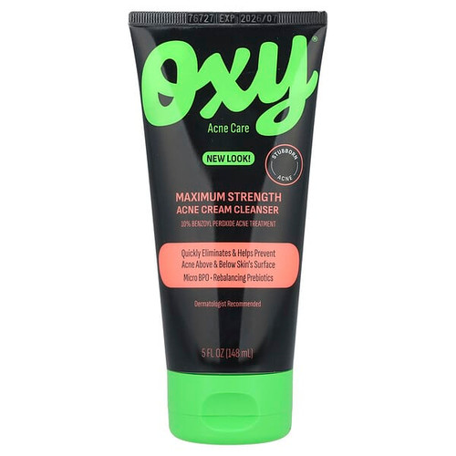 <img alt="Oxy Skin Care, Maximum Strength Acne Cream Cleanser , 5 fl oz (148 ml)" title="Oxy Skin Care, Maximum Strength Acne Cream Cleanser , 5 fl oz (148 ml),310742026726"