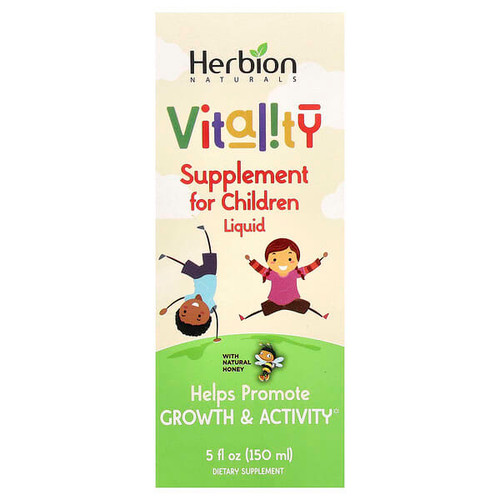 <img alt="Herbion Naturals, Vitality Supplement For Children, With Natural Honey, 5 fl oz (150 ml)" title="Herbion Naturals, Vitality Supplement For Children, With Natural Honey, 5 fl oz (150 ml),040232176326"