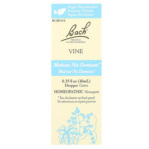 <img alt="Bach, Original Flower Remedies, Vine, 0.35 fl oz (10 ml)" title="Bach, Original Flower Remedies, Vine, 0.35 fl oz (10 ml),741273402213"