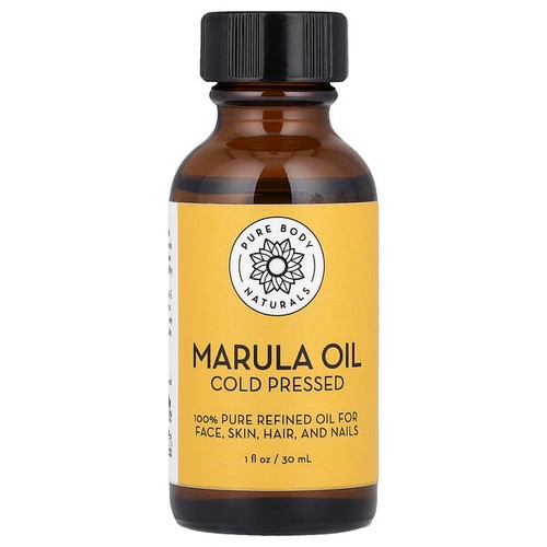 <img alt="Pure Body Naturals, Marula Oil, Cold Pressed, 1 fl oz (30 ml)" title="Pure Body Naturals, Marula Oil, Cold Pressed, 1 fl oz (30 ml),858416007980"