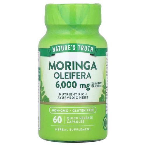 <img alt="Natures Truth, Moringa Oleifera, 60 Quick Release Capsules (3,000 mg per Capsule)" title="Natures Truth, Moringa Oleifera, 60 Quick Release Capsules (3,000 mg per Capsule),840093112347"
