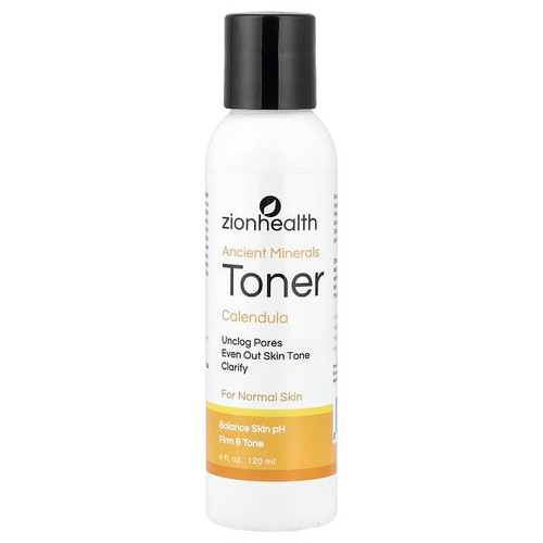 <img alt="Zion Health, Ancient Minerals Toner, Calendula, For Normal Skin, 4 fl oz (120 ml)" title="Zion Health, Ancient Minerals Toner, Calendula, For Normal Skin, 4 fl oz (120 ml),093141102771"