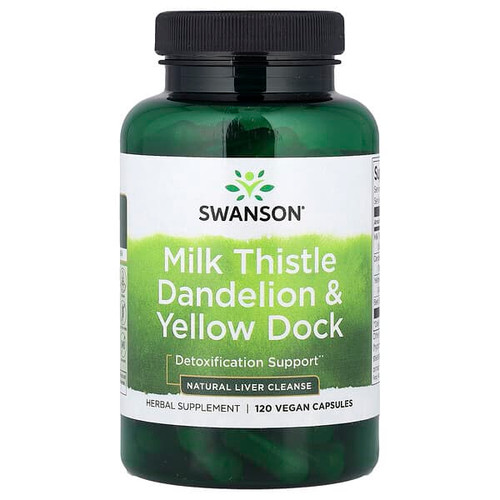 <img alt="Swanson Vitamins, Milk Thistle Dandelion & Yellow Dock, 120 Vegan Capsules" title="Swanson Vitamins, Milk Thistle Dandelion & Yellow Dock, 120 Vegan Capsules,087614117072"