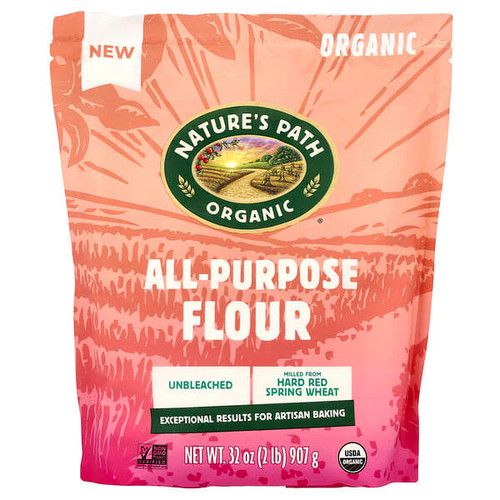 <img alt="Natures Path, Organic All-Purpose Flour, Unbleached, 32 oz (907 g)" title="Natures Path, Organic All-Purpose Flour, Unbleached, 32 oz (907 g),058449243113"