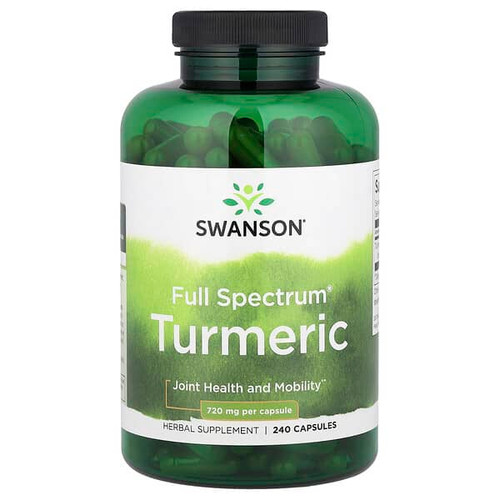 <img alt="Swanson Vitamins, Full Spectrum Turmeric, 240 Capsules (720 mg per Capsule)" title="Swanson Vitamins, Full Spectrum Turmeric, 240 Capsules (720 mg per Capsule),087614110752"