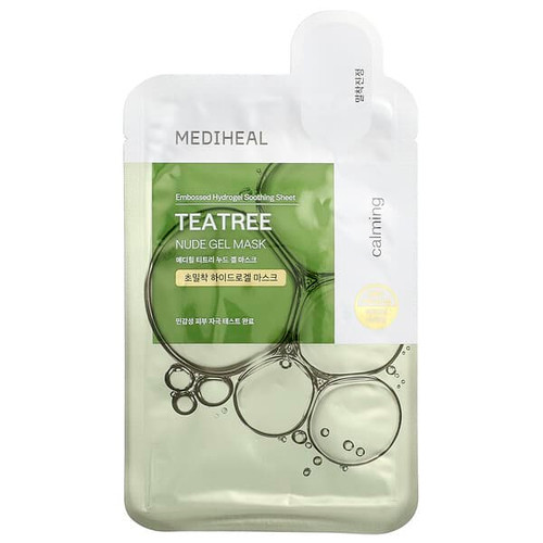 <img alt="3 PACK of MEDIHEAL, Nude Gel Beauty Mask, Tea Tree, 1 Sheet, 1.05 oz (30 g)" title="3 PACK of MEDIHEAL, Nude Gel Beauty Mask, Tea Tree, 1 Sheet, 1.05 oz (30 g),8809615058428"