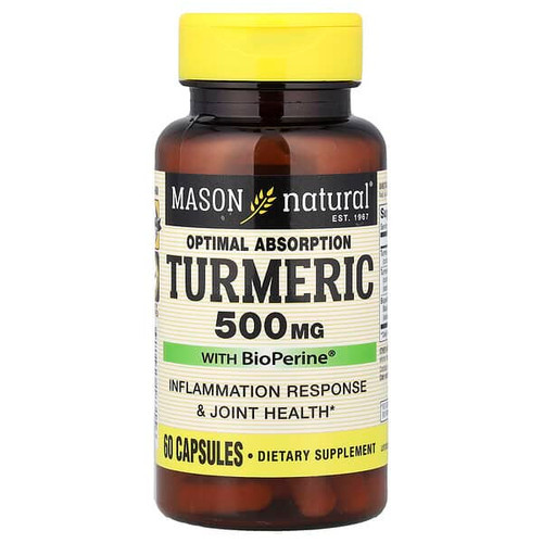 <img alt="Mason Natural, Optimal Absorption Turmeric with BioPerine, 60 Capsules" title="Mason Natural, Optimal Absorption Turmeric with BioPerine, 60 Capsules,311845183156"