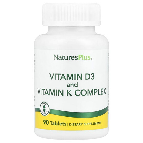 <img alt="NaturesPlus, Vitamin D3 and Vitamin K Complex, 90 Tablets" title="NaturesPlus, Vitamin D3 and Vitamin K Complex, 90 Tablets,097467104365"