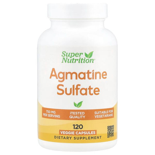 <img alt="Super Nutrition, Agmatine Sulfate, 750 mg, 120 Veggie Capsules" title="Super Nutrition, Agmatine Sulfate, 750 mg, 120 Veggie Capsules,898220024711"