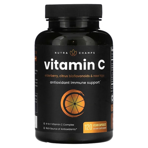 <img alt="NutraChamps, Vitamin C, 120 Vegan Capsules" title="NutraChamps, Vitamin C, 120 Vegan Capsules,621983999053"