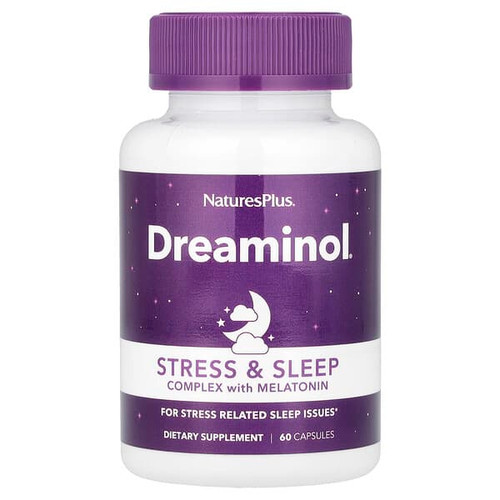 <img alt="NaturesPlus, Dreaminol, Stress & Sleep Complex with Melatonin, 60 Capsules" title="NaturesPlus, Dreaminol, Stress & Sleep Complex with Melatonin, 60 Capsules,097467475946"