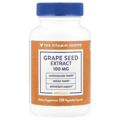 The Vitamin Shoppe, Grape Seed Extract, 100 mg, 120 Vegetable Capsules