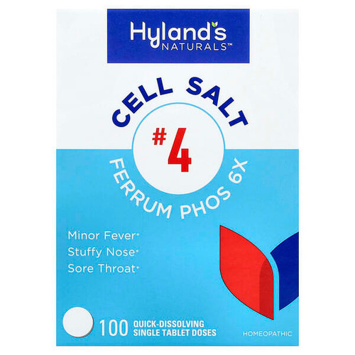 <img alt="Hylands Naturals, Cell Salt #4, Ferrum Phos 6X, 100 Quick-Dissolving Single Tablets" title="Hylands Naturals, Cell Salt #4, Ferrum Phos 6X, 100 Quick-Dissolving Single Tablets,354973409019"