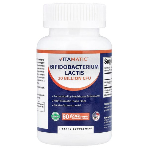 <img alt="Vitamatic, Bifidobacterium Lactis, 60 DRcaps Hypromellose Capsules" title="Vitamatic, Bifidobacterium Lactis, 60 DRcaps Hypromellose Capsules,810078476122"