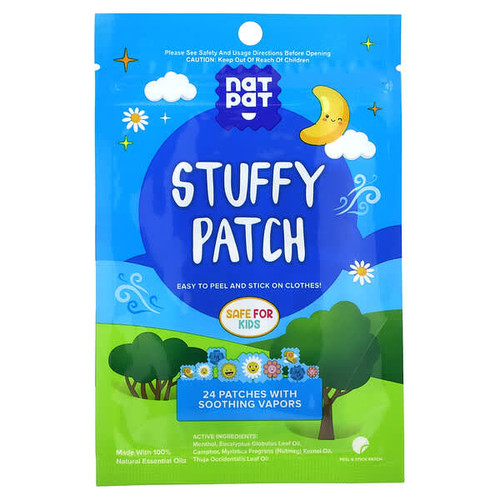 <img alt="NATPAT, Nat Pat, Stuffy Patch, 24 Patches" title="NATPAT, Nat Pat, Stuffy Patch, 24 Patches,659359538360"