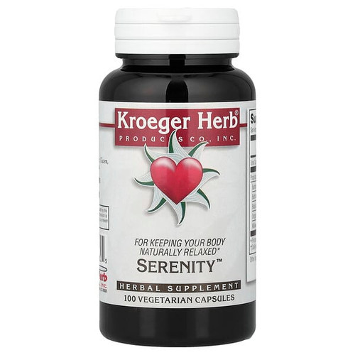 <img alt="Kroeger Herb Co, Serenity, 100 Vegetarian Capsules" title="Kroeger Herb Co, Serenity, 100 Vegetarian Capsules,696916100325"