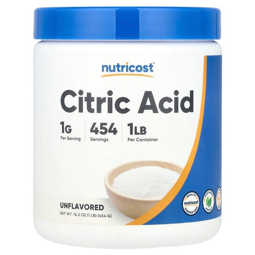 <img alt="Nutricost, Citric Acid, Unflavored, 16.2 oz (454 g)" title="Nutricost, Citric Acid, Unflavored, 16.2 oz (454 g),810014671963"