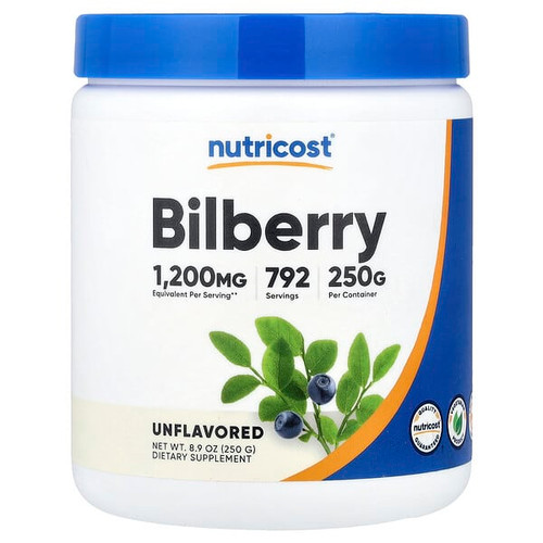 <img alt="Nutricost, Bilberry Powder, Unflavored, 8.9 oz (250 g)" title="Nutricost, Bilberry Powder, Unflavored, 8.9 oz (250 g),857077008930"