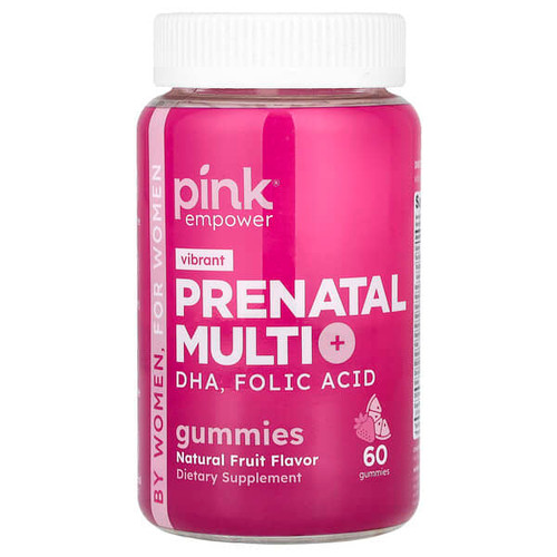 <img alt="Pink, Prenatal Multi Gummies + DHA, Folic Acid, Natural Fruit, 60 Gummies" title="Pink, Prenatal Multi Gummies + DHA, Folic Acid, Natural Fruit, 60 Gummies,840093114075"