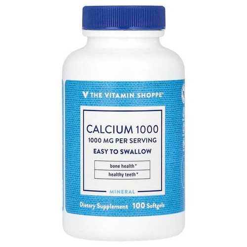 <img alt="The Vitamin Shoppe, Calcium 1000, 100 Softgels" title="The Vitamin Shoppe, Calcium 1000, 100 Softgels,766536018246"