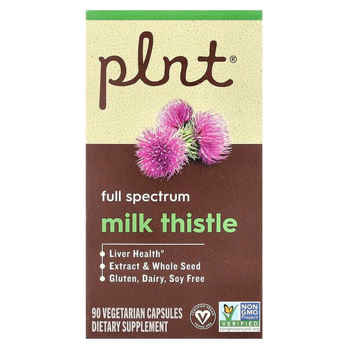 <img alt="Plnt, Milk Thistle, 90 Vegetarian Capsules" title="Plnt, Milk Thistle, 90 Vegetarian Capsules,766536072590"