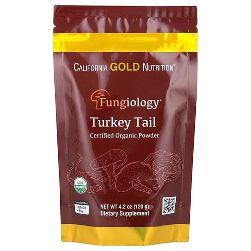 <img alt="California Gold Nutrition, Fungiology, Certified Organic Turkey Tail Powder, 4.2 oz (120 g)" title="California Gold Nutrition, Fungiology, Certified Organic Turkey Tail Powder, 4.2 oz (120 g),898220023875"