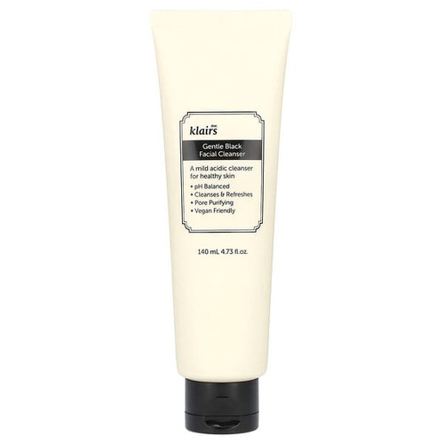 <img alt="Dear, Klairs, Gentle Black Facial Cleanser, 4.73 fl oz (140 ml)" title="Dear, Klairs, Gentle Black Facial Cleanser, 4.73 fl oz (140 ml),8809572891137"