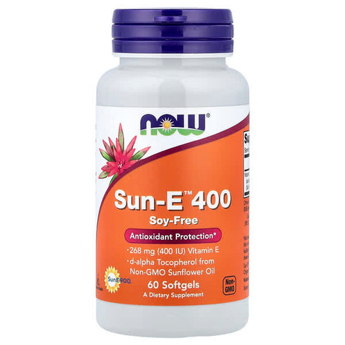 <img alt="Now Foods, Sun-E 400, 268 mg (400 IU), 60 Softgels" title="Now Foods, Sun-E 400, 268 mg (400 IU), 60 Softgels,733739009357"