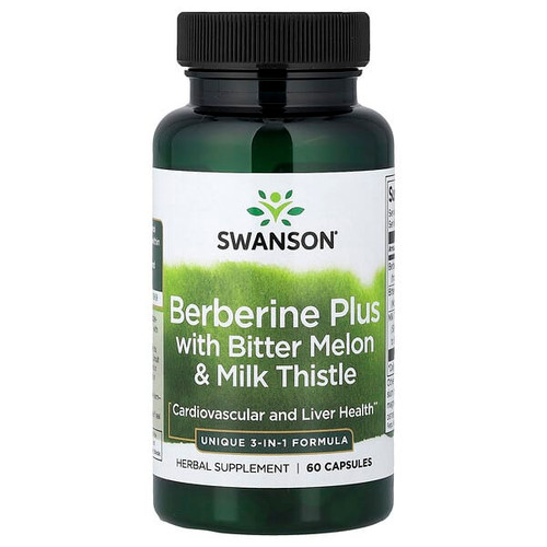 <img alt="Swanson Vitamins, Berberine Plus with Bitter Melon & Milk Thistle, 60 Capsules" title="Swanson Vitamins, Berberine Plus with Bitter Melon & Milk Thistle, 60 Capsules,087614118758"