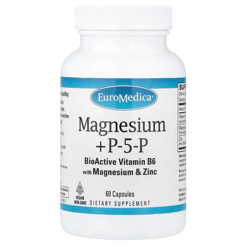<img alt="EuroMedica, Magnesium + P5P, 60 Capsules" title="EuroMedica, Magnesium + P5P, 60 Capsules,367703761066"