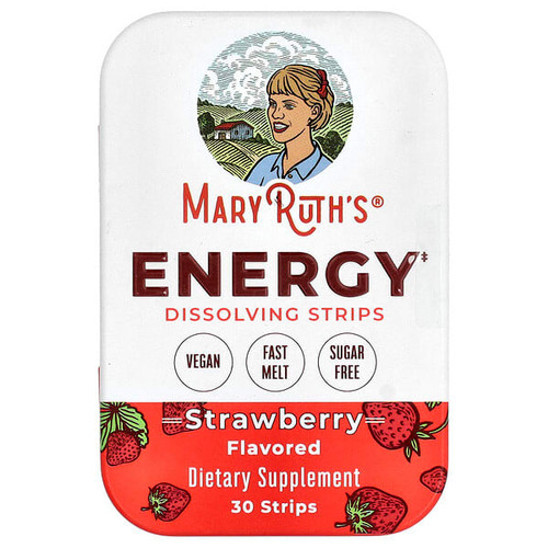<img alt="MaryRuths, Energy Dissolving Strips, Strawberry, 30 Strips" title="MaryRuths, Energy Dissolving Strips, Strawberry, 30 Strips,810104622790"
