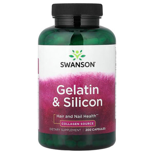 <img alt="Swanson Vitamins, Gelatin & Silicon, 200 Capsules" title="Swanson Vitamins, Gelatin & Silicon, 200 Capsules,087614019840"