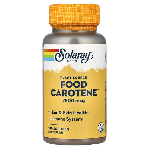 <img alt="Solaray, Plant Sourced Food Carotene, 100 Softgels" title="Solaray, Plant Sourced Food Carotene, 100 Softgels,076280041200"