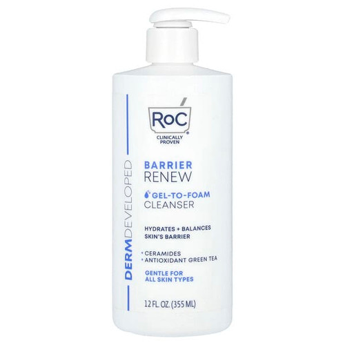 <img alt="RoC, Barrier Renew, Gel-To-Foam Cleanser, 12 fl oz (355 ml)" title="RoC, Barrier Renew, Gel-To-Foam Cleanser, 12 fl oz (355 ml),840103213330"