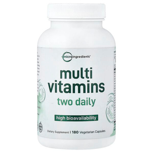 <img alt="Micro Ingredients, Multi Vitamins, High Bioavailability, 180 Vegetarian Capsules" title="Micro Ingredients, Multi Vitamins, High Bioavailability, 180 Vegetarian Capsules,850069023836"