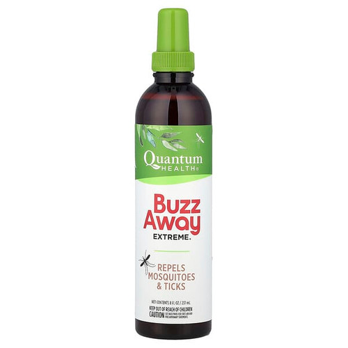 <img alt="Quantum Health, Buzz Away Extreme, Repels Mosquitoes & Ticks, 8 fl oz (237 ml)" title="Quantum Health, Buzz Away Extreme, Repels Mosquitoes & Ticks, 8 fl oz (237 ml),046985016902"